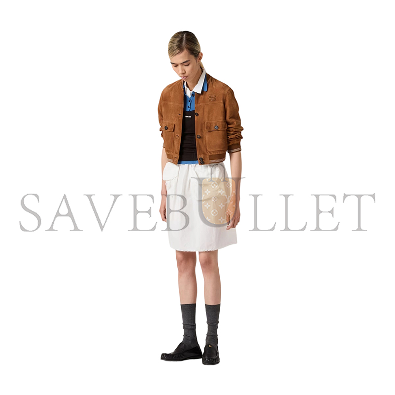 MIU MIU SUEDE BLOUSON JACKET MPV996